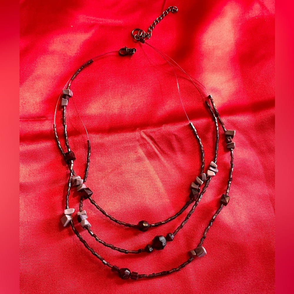 Purple Beaded Necklace